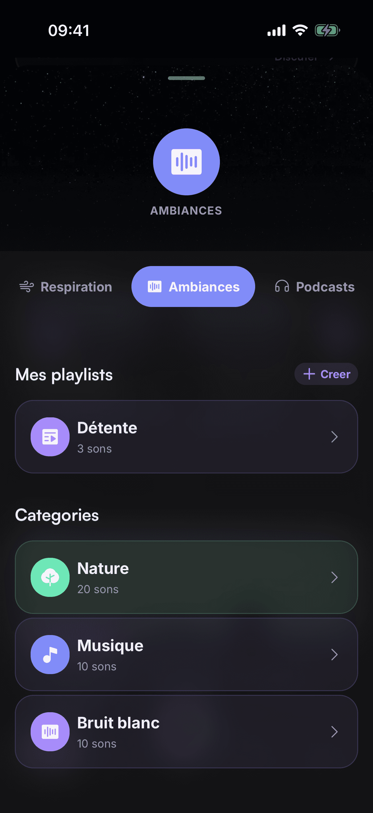 Bien-être — ambiances sonores et playlists
